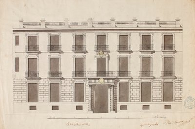 Facade of the Royal Academy of Fine Arts of San Fernando by Diego de Villanueva